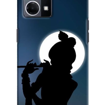 Shri Krishna Silhouette Oppo F21 Pro 4G Hard Case Back Cover by Casekaro