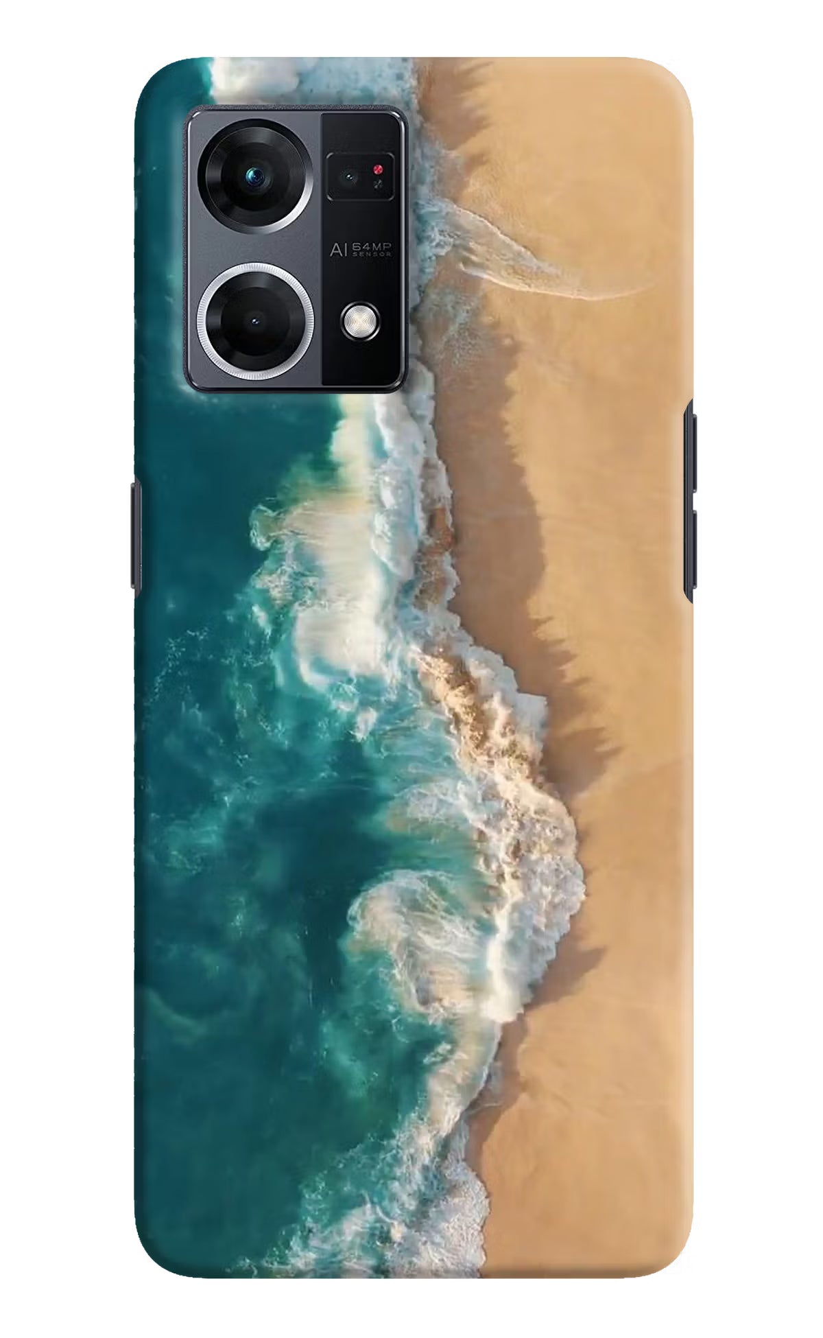 Ocean Beach Oppo F21 Pro 4G Hard Case Back Cover by Casekaro