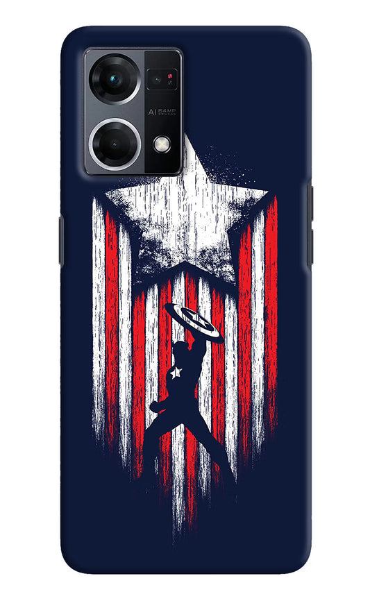 Captain America Marvel Art Oppo F21 Pro 4G Hard Case Back Cover by Casekaro