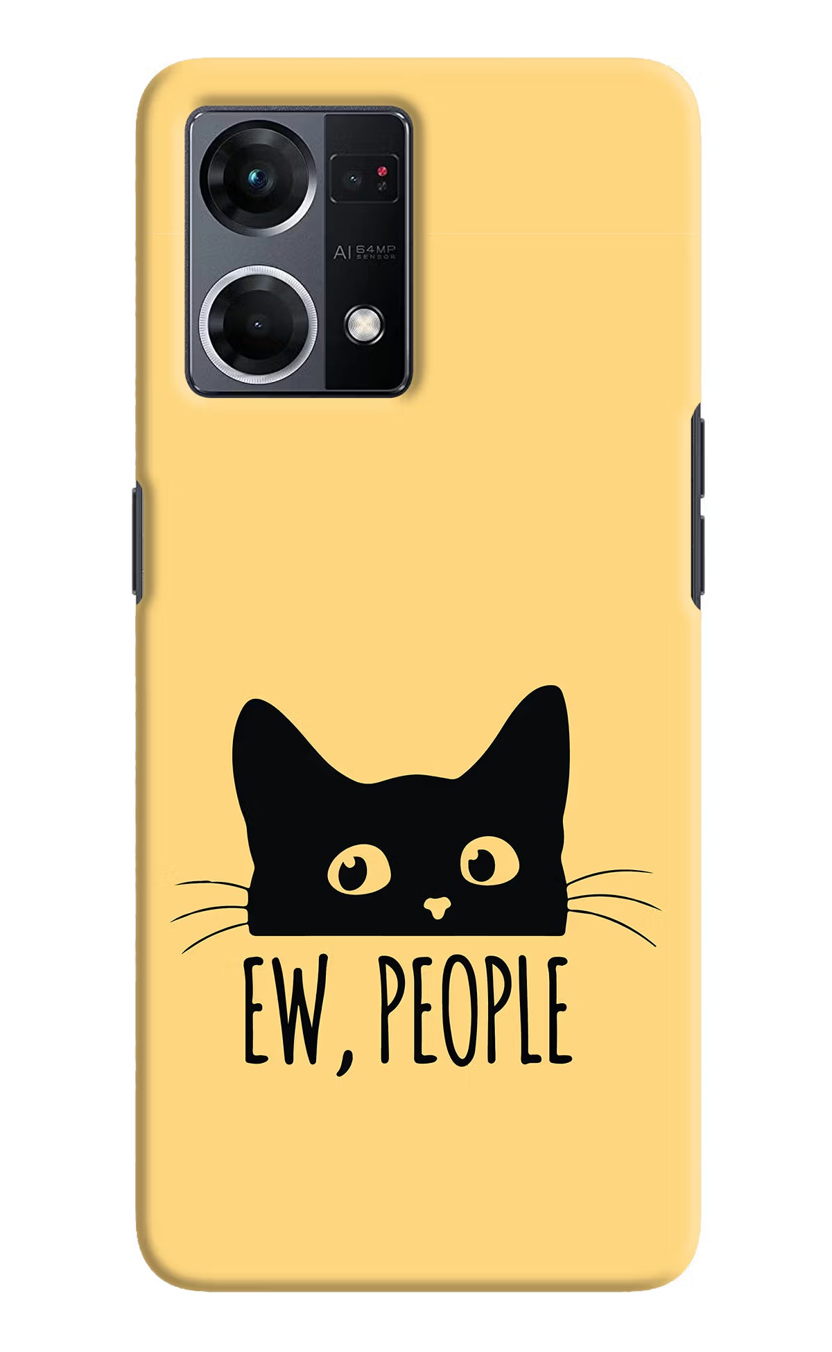 Ew People Catitude Oppo F21 Pro 4G Hard Case Back Cover by Casekaro
