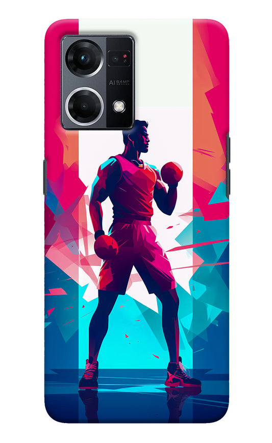 Champion Fighter (AI Generated) Oppo F21 Pro 4G Back Cover