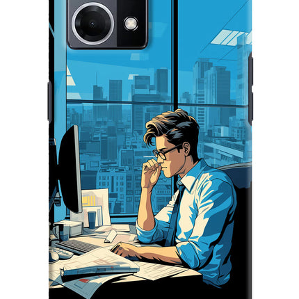 Focused Hustler (AI Generated) Oppo F21 Pro 4G Hard Case Back Cover by Casekaro