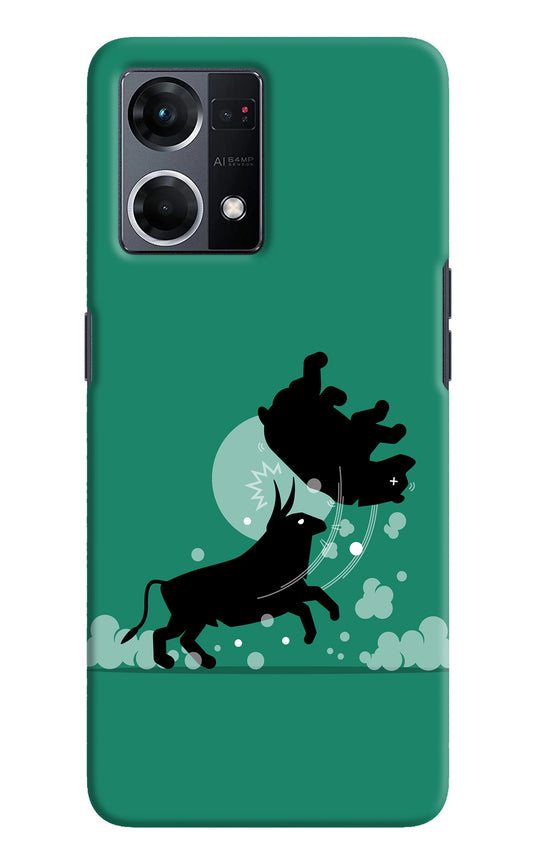 Bull Conqueror Oppo F21 Pro 4G Back Cover