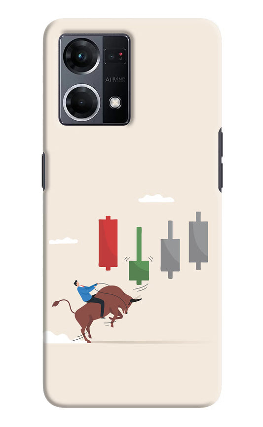 Bull Trading Momentum Oppo F21 Pro 4G Hard Case Back Cover by Casekaro