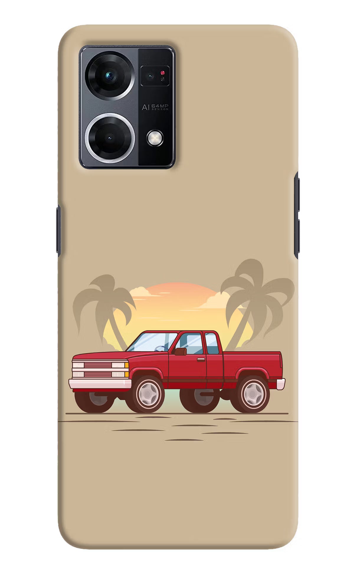 Desert Classic Drive Oppo F21 Pro 4G Hard Case Back Cover by Casekaro