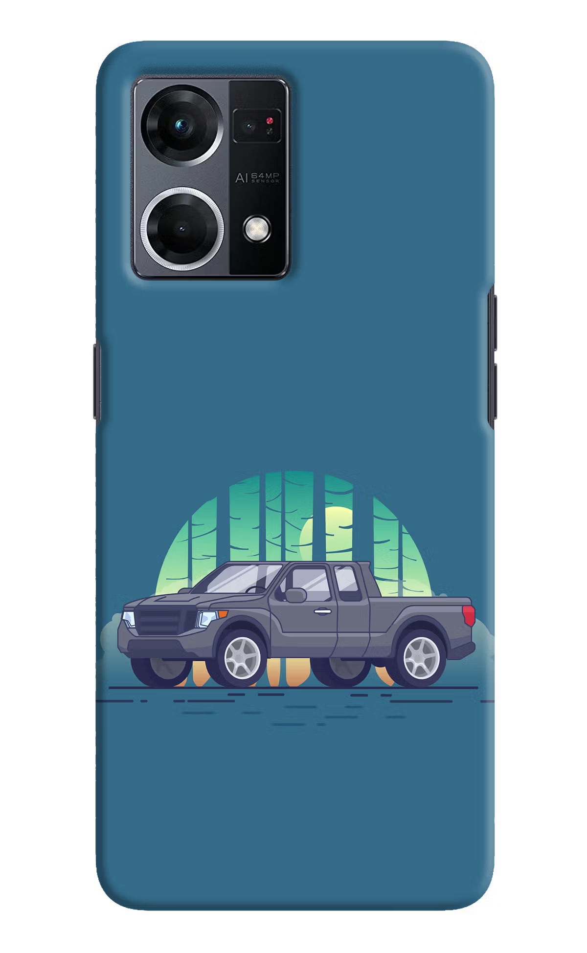 Retro Garage Vibe Oppo F21 Pro 4G Hard Case Back Cover by Casekaro