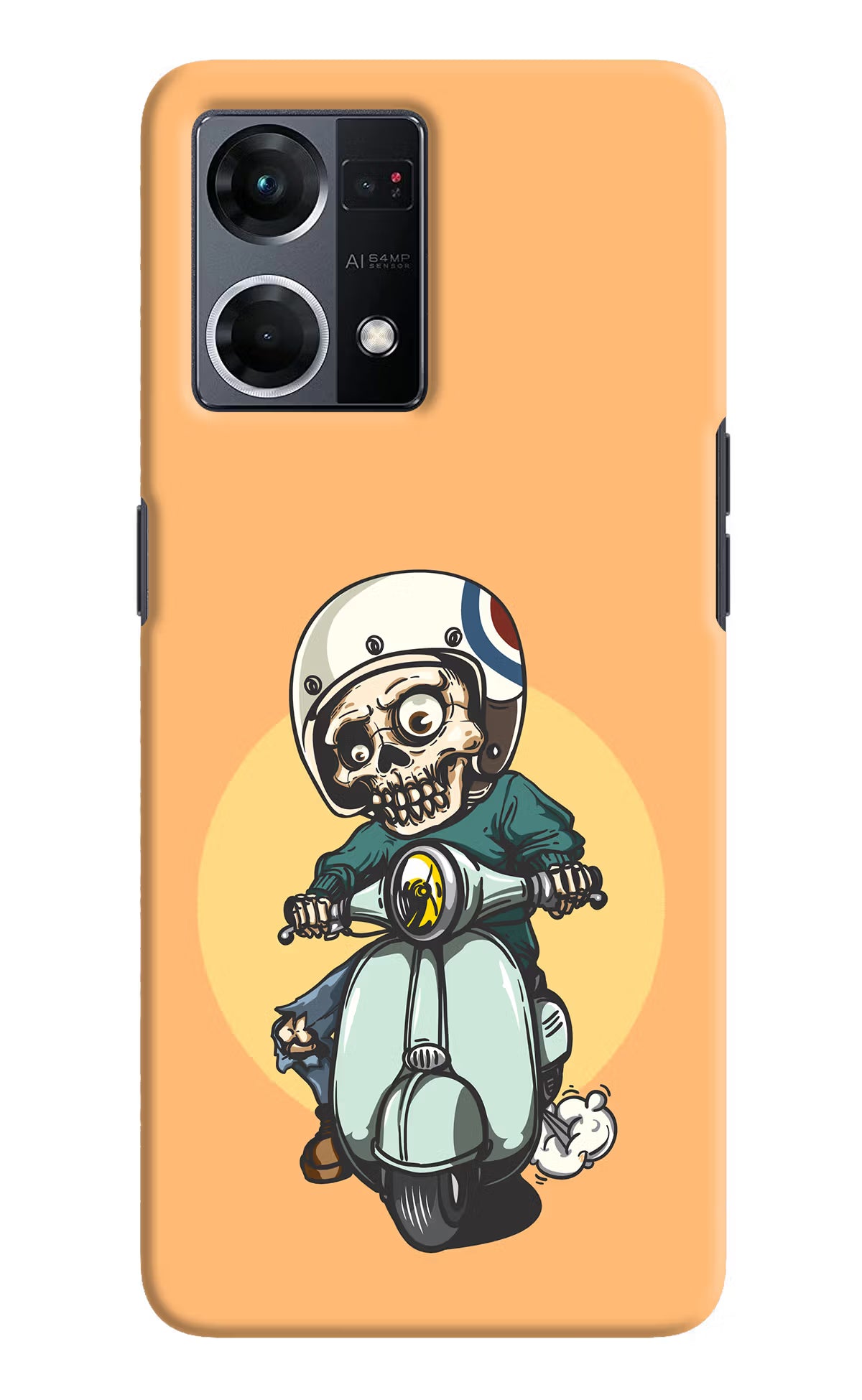 Undead Biker Oppo F21 Pro 4G Hard Case Back Cover by Casekaro