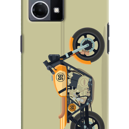 Vertical Speedster Oppo F21 Pro 4G Hard Case Back Cover by Casekaro