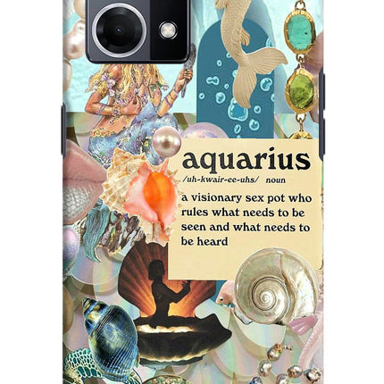 Aquarius Zodiac Oppo F21 Pro 4G Hard Case Back Cover by Casekaro