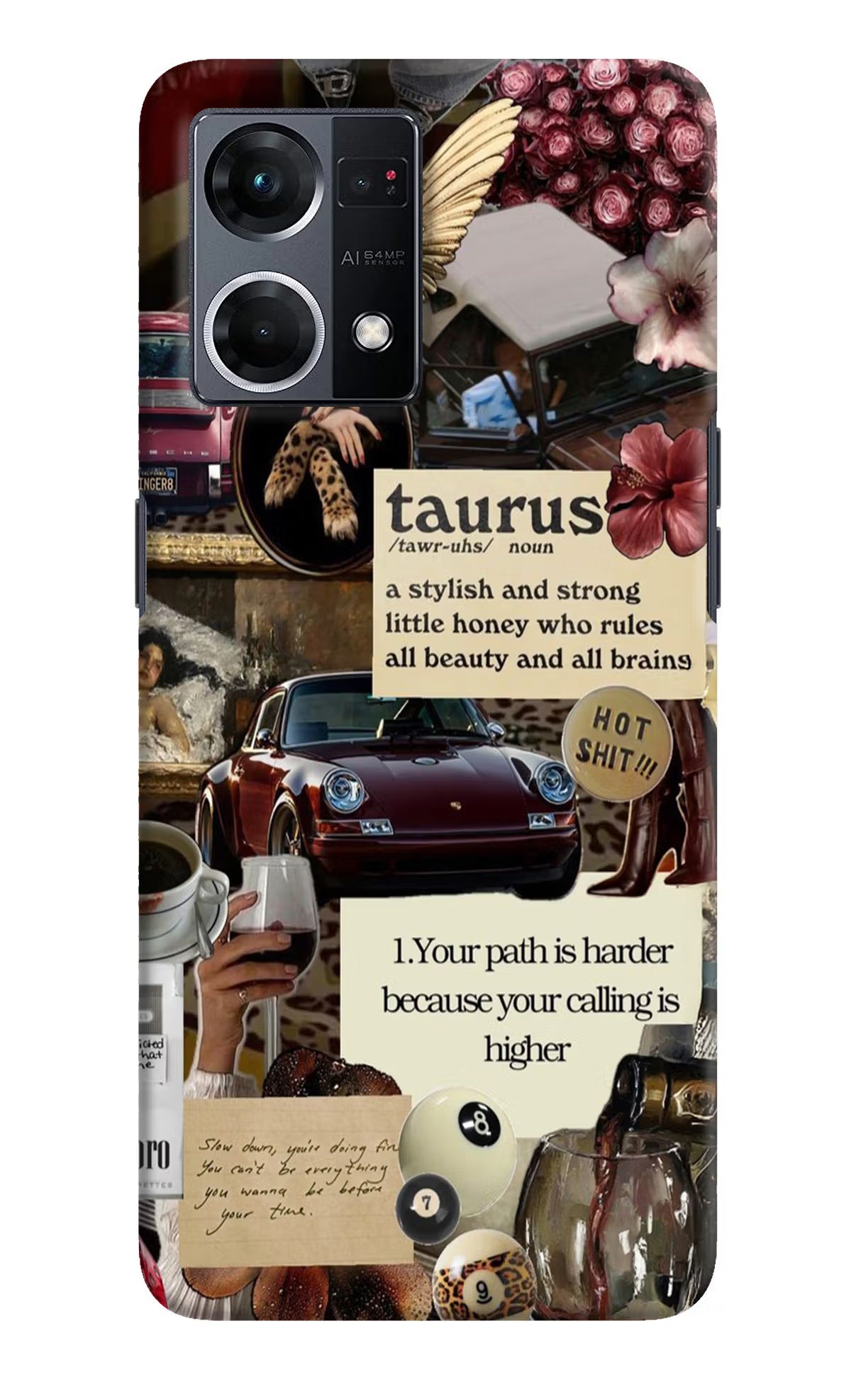 Taurus Zodiac Oppo F21 Pro 4G Hard Case Back Cover by Casekaro