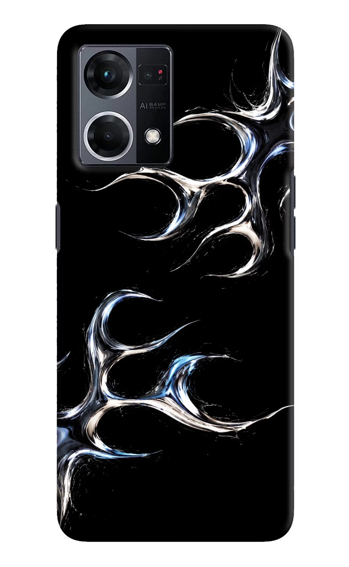 Chrome Tribal Oppo F21 Pro 4G Hard Case Back Cover by Casekaro