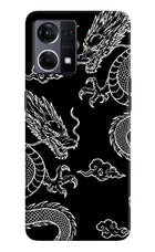 Twin Dragons Oppo F21 Pro 4G Hard Case Back Cover by Casekaro