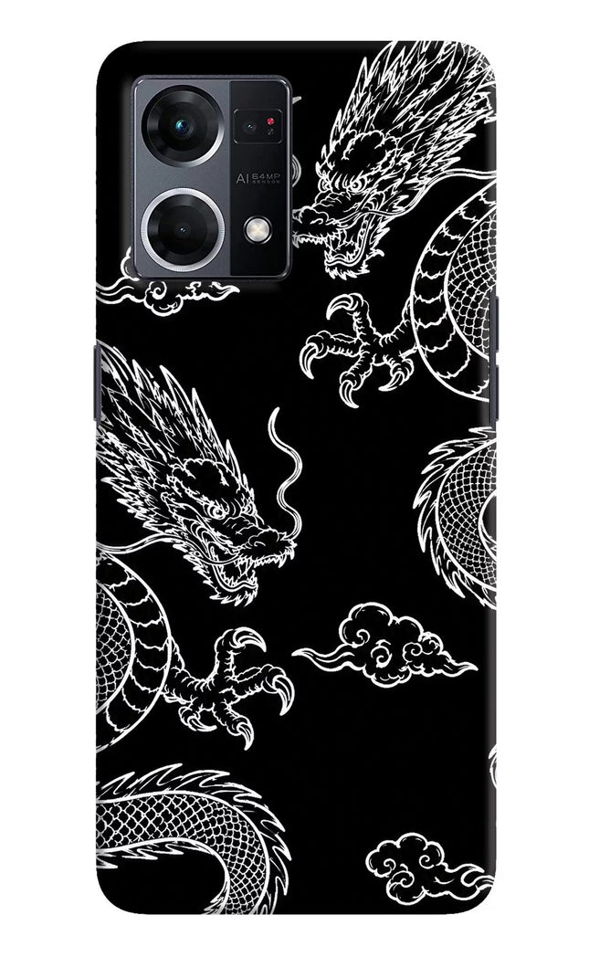 Twin Dragons Oppo F21 Pro 4G Hard Case Back Cover by Casekaro