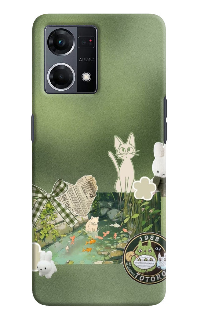 Aesthetic anime Oppo F21 Pro 4G Hard Case Back Cover by Casekaro
