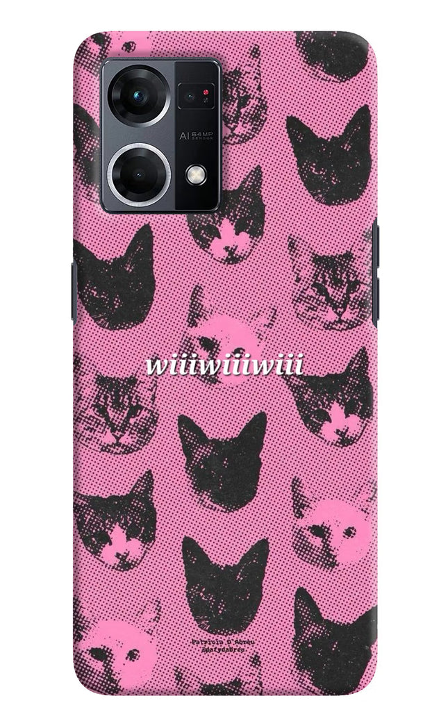 Pink Cats Oppo F21 Pro 4G Hard Case Back Cover by Casekaro