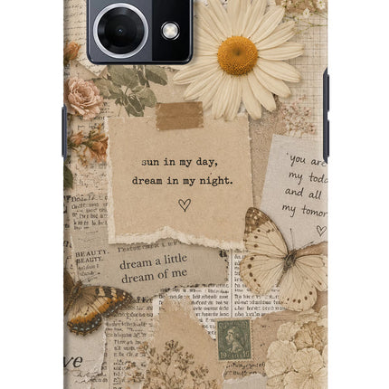 Vintage case Oppo F21 Pro 4G Hard Case Back Cover by Casekaro