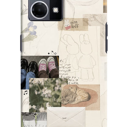Soft Aesthetic Oppo F21 Pro 4G Hard Case Back Cover by Casekaro
