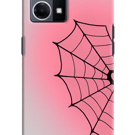 Pink Web Oppo F21 Pro 4G Hard Case Back Cover by Casekaro
