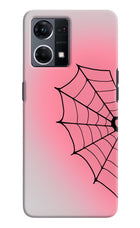 Pink Web Oppo F21 Pro 4G Hard Case Back Cover by Casekaro