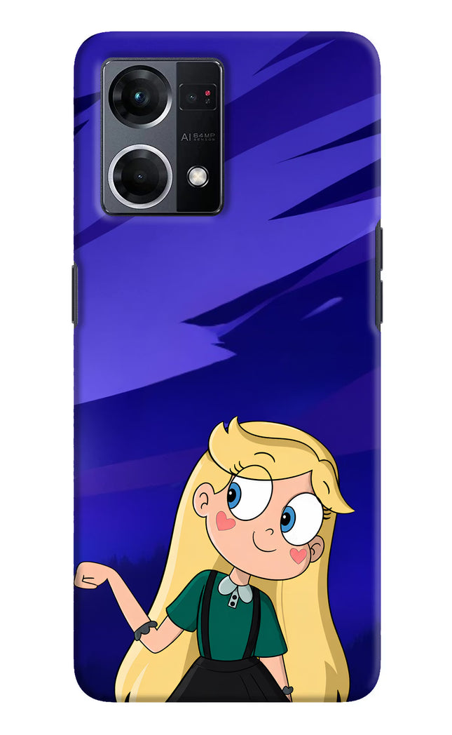 Star Glow Oppo F21 Pro 4G Hard Case Back Cover by Casekaro