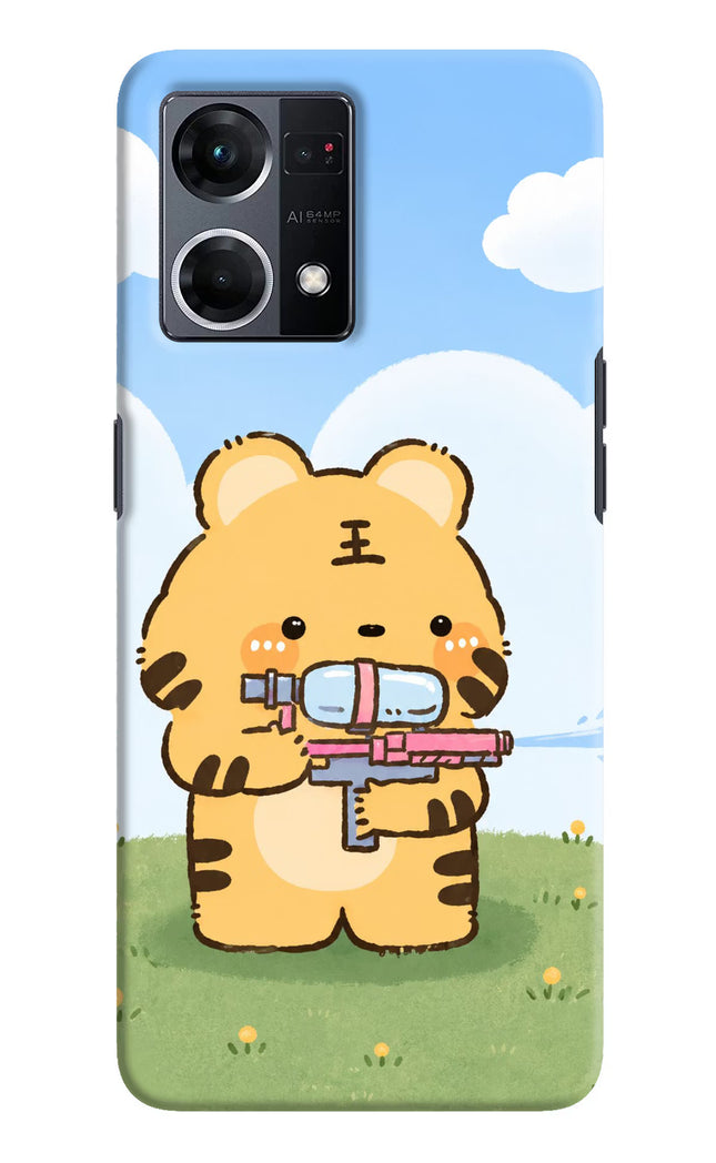 Tiger Treat Oppo F21 Pro 4G Hard Case Back Cover by Casekaro