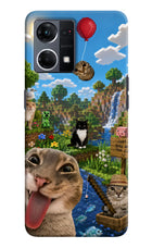 Minecraft Cat Chaos Oppo F21 Pro 4G Hard Case Back Cover by Casekaro