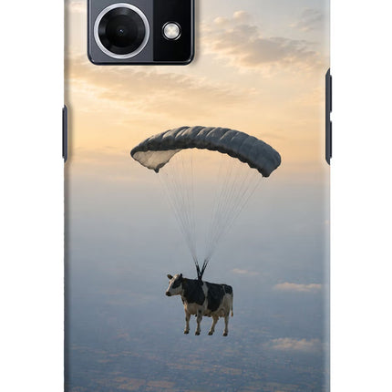 Skydiving Cow Oppo F21 Pro 4G Hard Case Back Cover by Casekaro