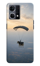 Skydiving Cow Oppo F21 Pro 4G Hard Case Back Cover by Casekaro
