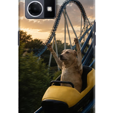 Rollercoaster Dog Oppo F21 Pro 4G Hard Case Back Cover by Casekaro