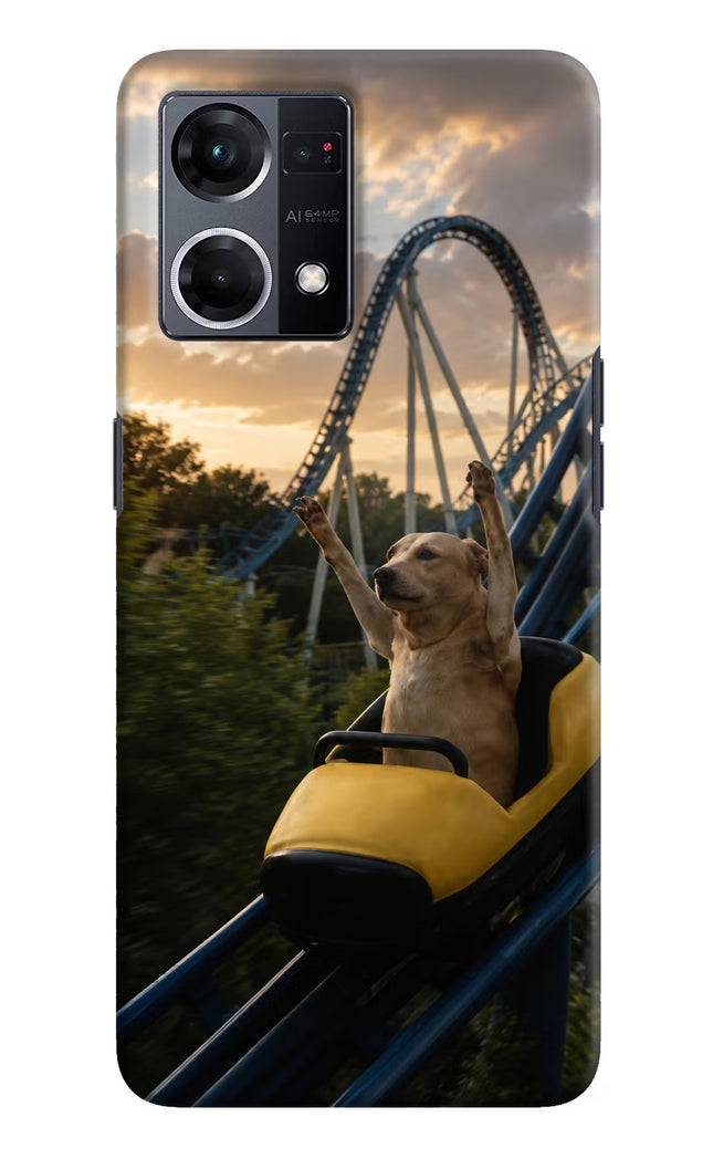 Rollercoaster Dog Oppo F21 Pro 4G Hard Case Back Cover by Casekaro