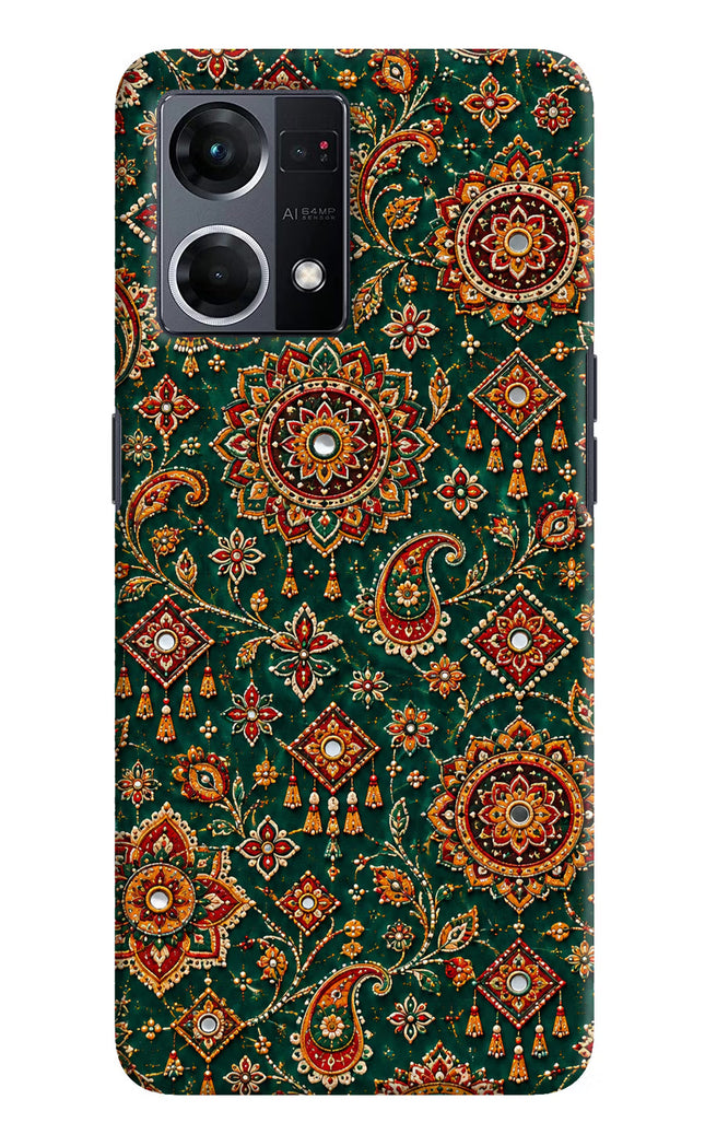 Green Pataka Oppo F21 Pro 4G Hard Case Back Cover by Casekaro