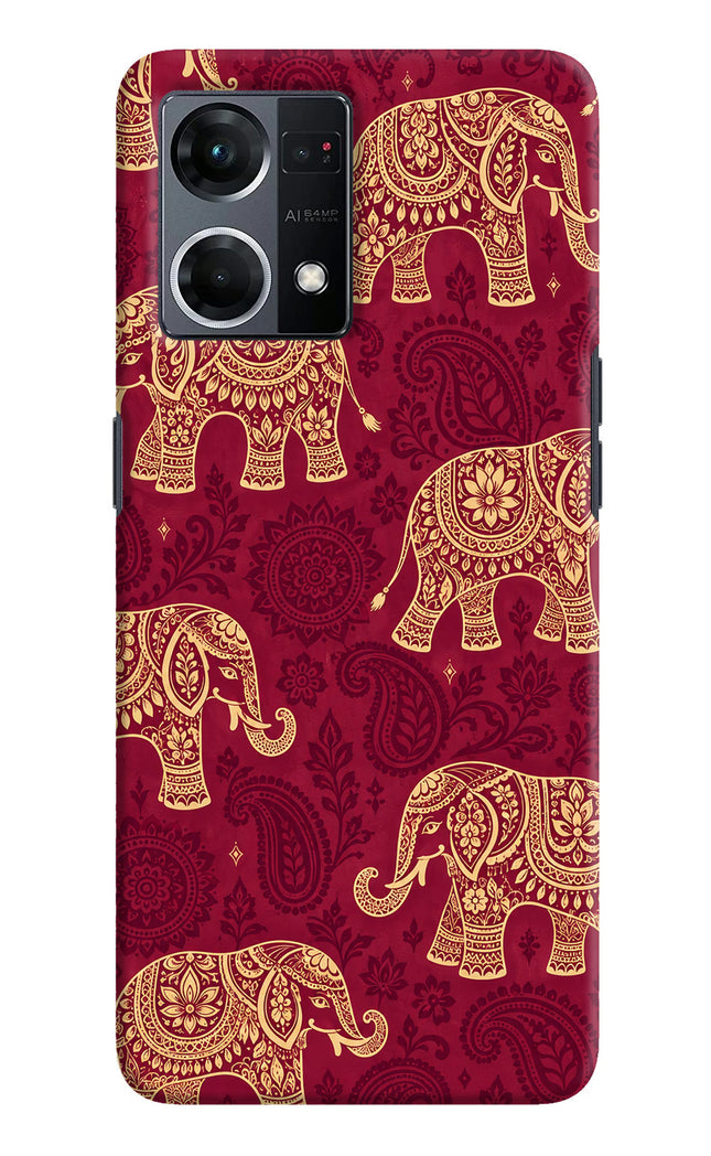 Maroon Elephant Oppo F21 Pro 4G Back Cover