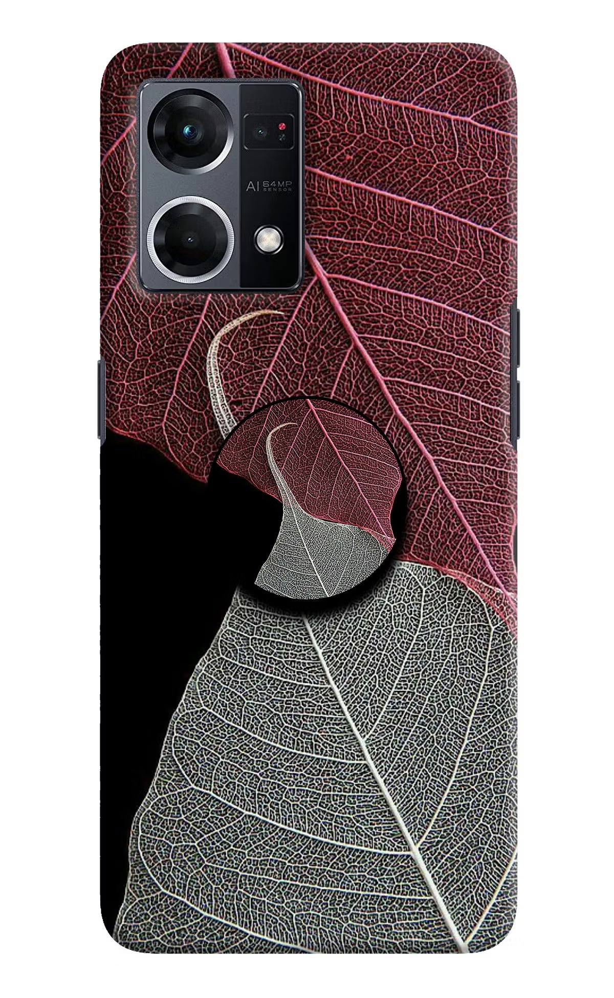 Leaf Pattern Oppo F21 Pro 4G Pop Case by Casekaro