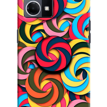 Spiral Pattern Oppo F21 Pro 4G Pop Case by Casekaro