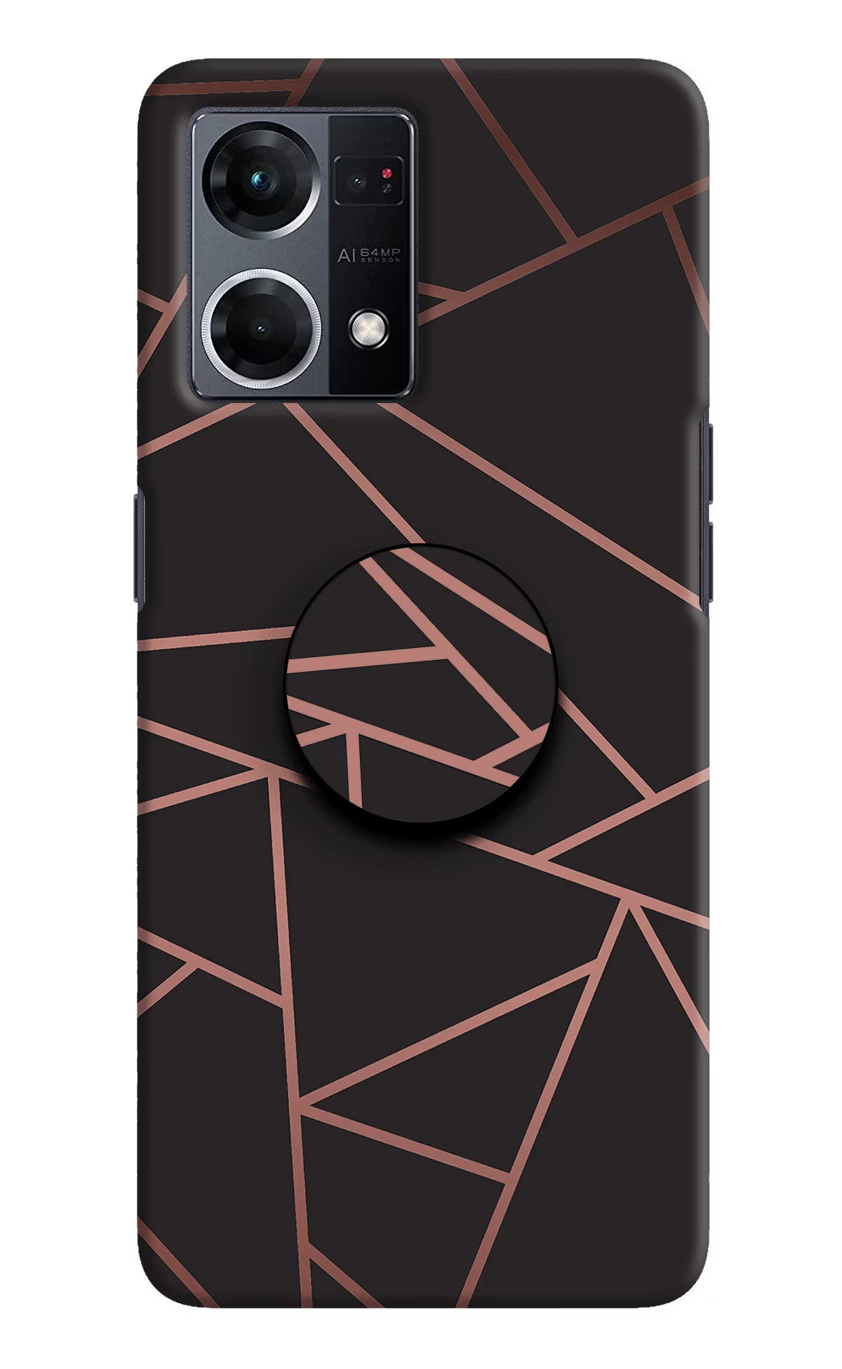 Geometric Pattern Oppo F21 Pro 4G Pop Case by Casekaro