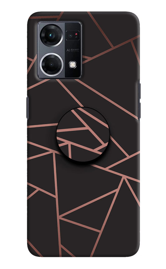 Geometric Pattern Oppo F21 Pro 4G Pop Case by Casekaro