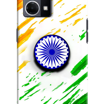 Indian Flag Ashoka Chakra Oppo F21 Pro 4G Pop Case by Casekaro