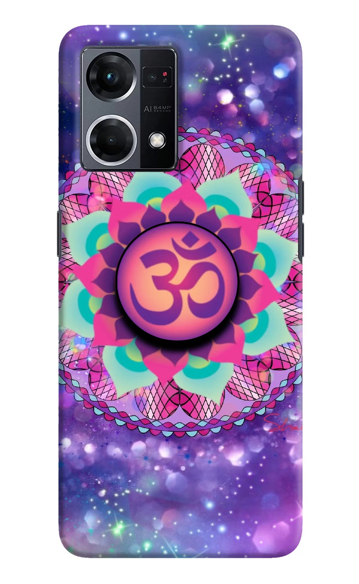 Om Purple Oppo F21 Pro 4G Pop Case by Casekaro