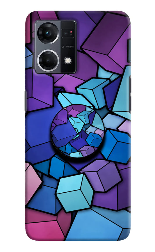 Cubic Abstract Oppo F21 Pro 4G Pop Case by Casekaro