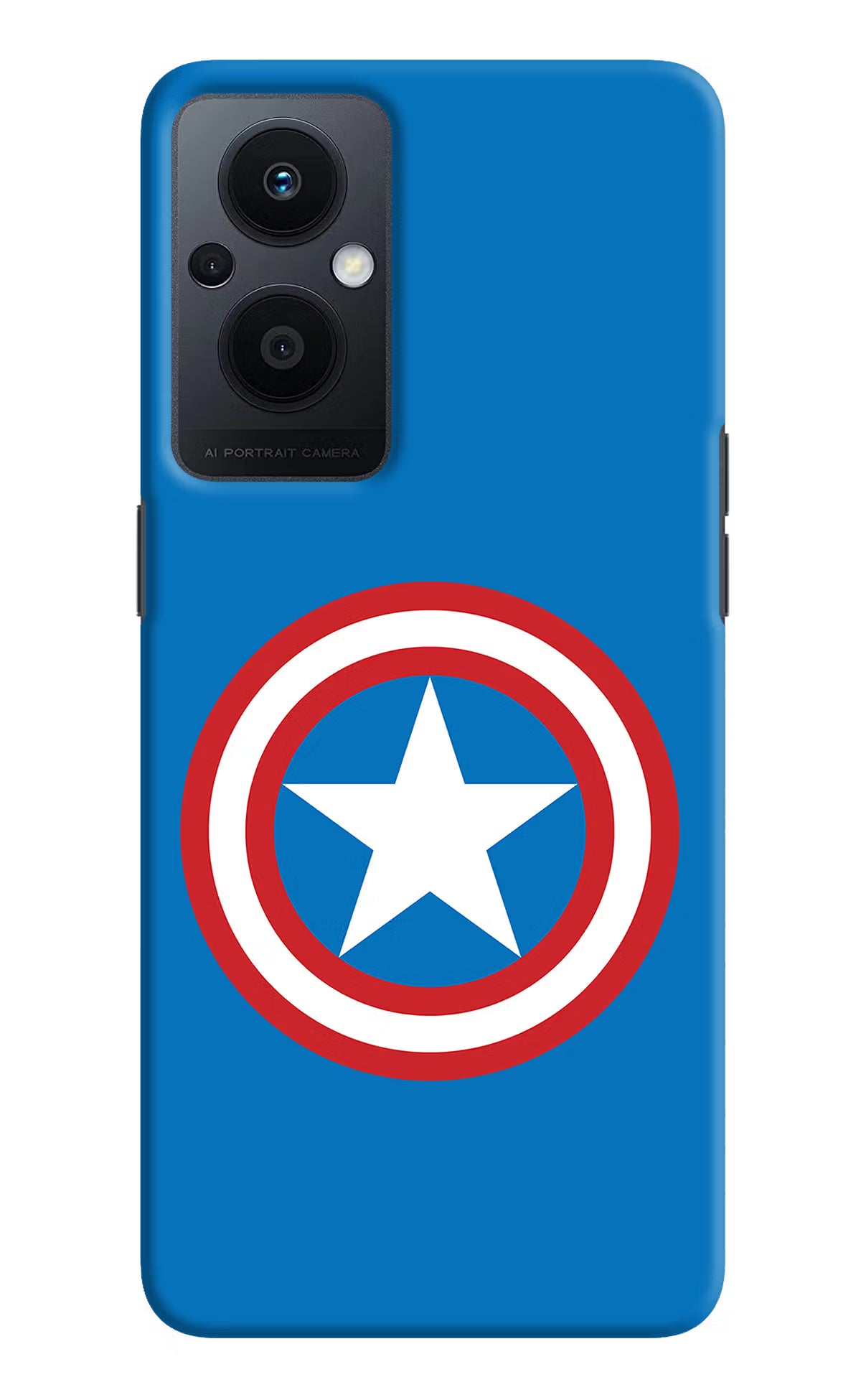 Captain America Logo Oppo F21 Pro 5G Hard Case Back Cover by Casekaro