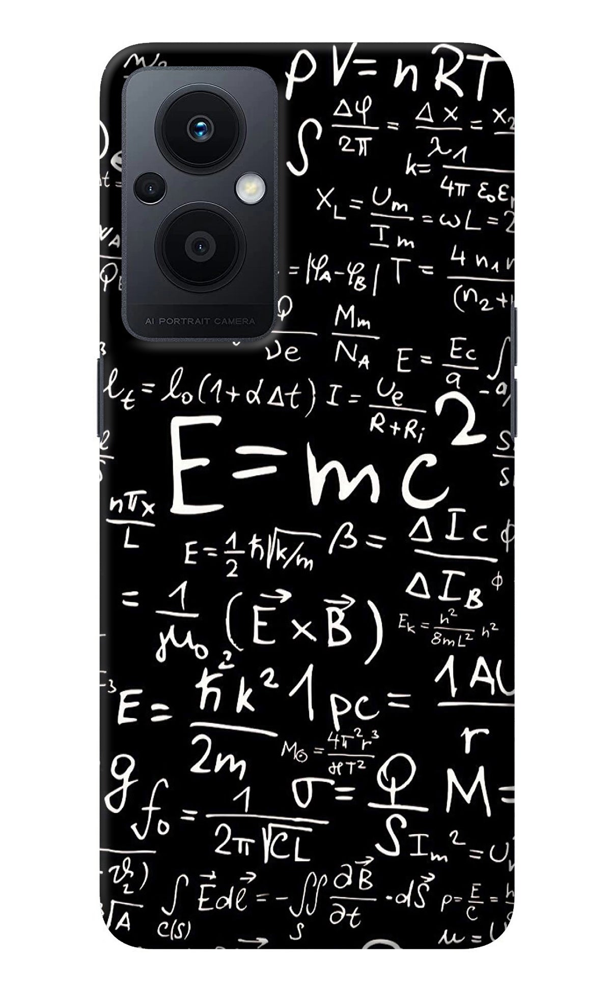 Physics Albert Einstein Formula Oppo F21 Pro 5G Back Cover
