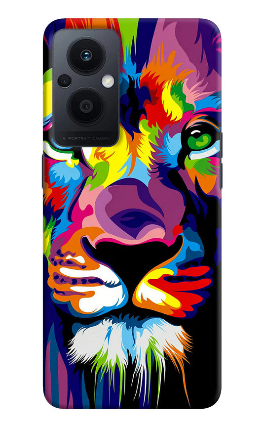 Lion Oppo F21 Pro 5G Hard Case Back Cover by Casekaro