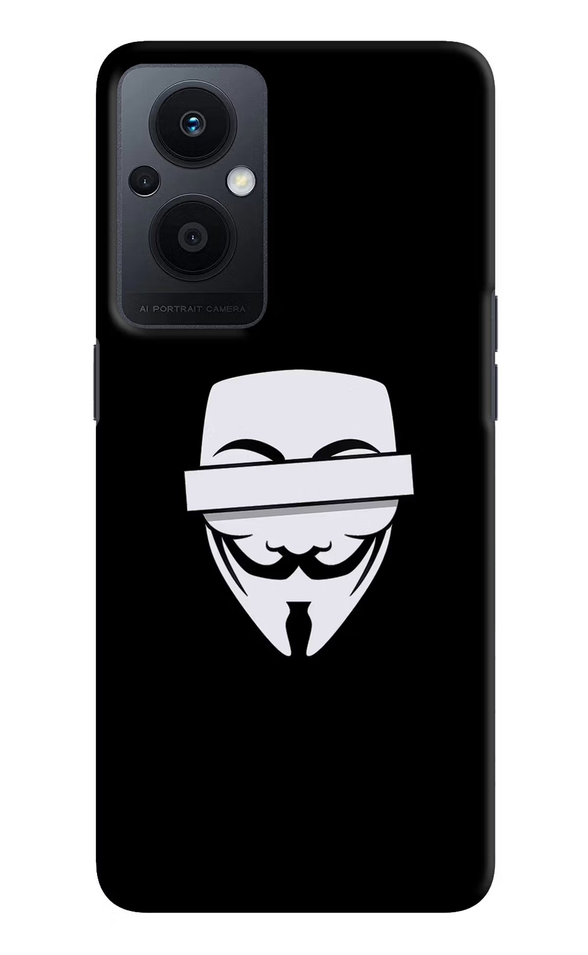 Anonymous Face Oppo F21 Pro 5G Hard Case Back Cover by Casekaro