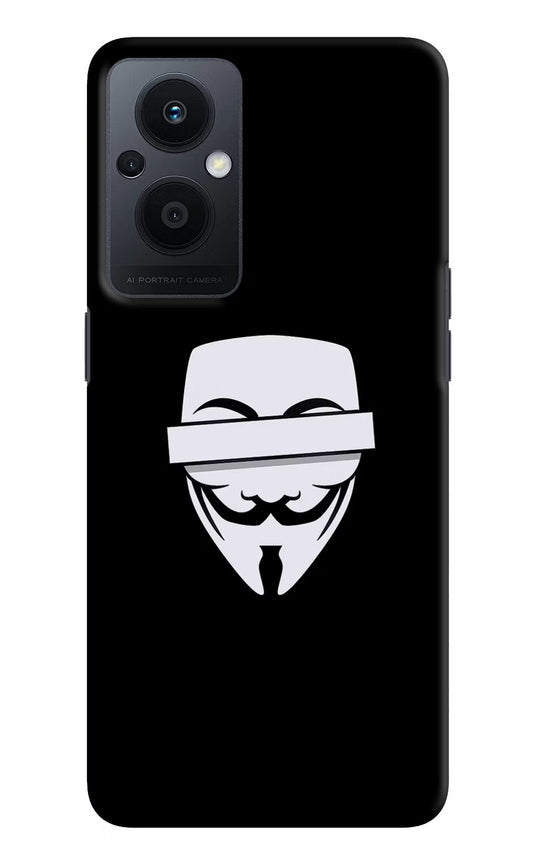 Anonymous Face Oppo F21 Pro 5G Hard Case Back Cover by Casekaro