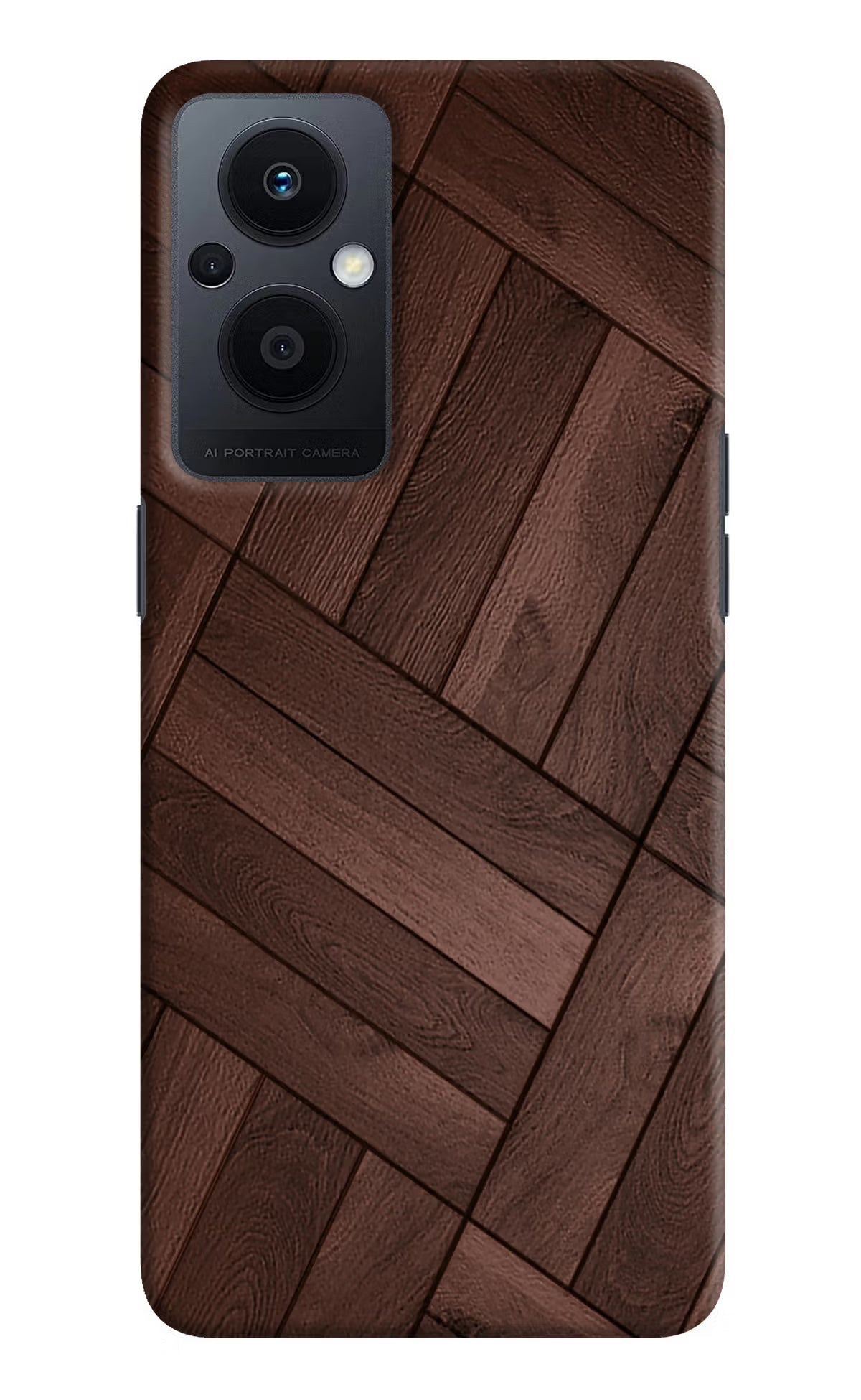 Wooden Texture Design Oppo F21 Pro 5G Hard Case Back Cover by Casekaro