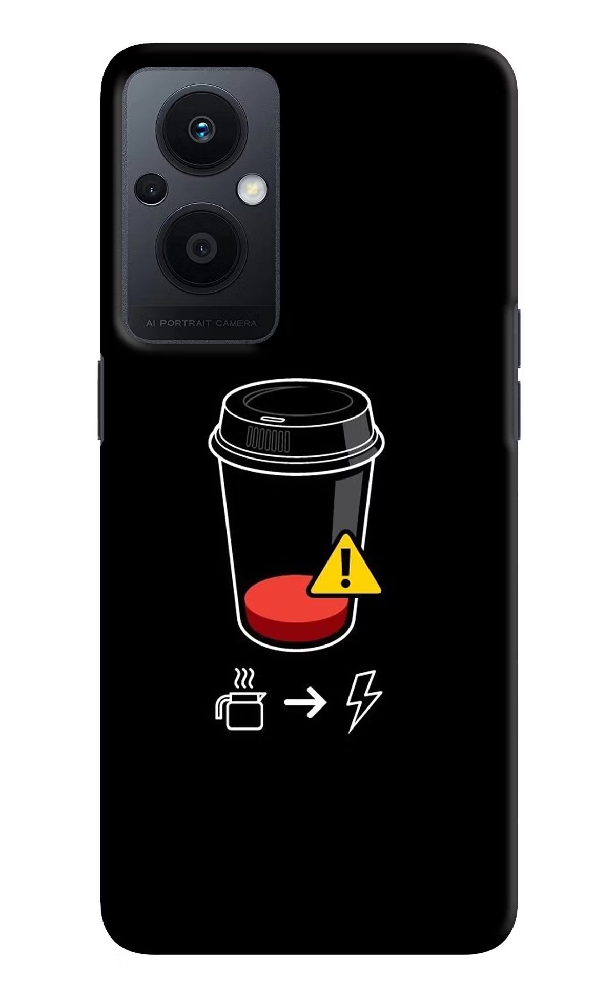 Coffee Oppo F21 Pro 5G Hard Case Back Cover by Casekaro