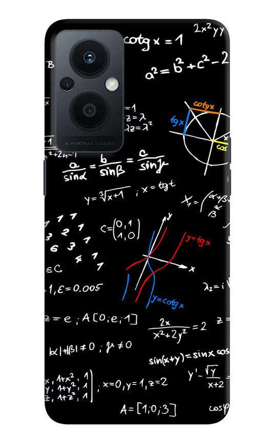 Mathematics Formula Oppo F21 Pro 5G Hard Case Back Cover by Casekaro