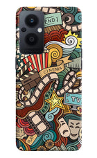 Cinema Abstract Oppo F21 Pro 5G Hard Case Back Cover by Casekaro
