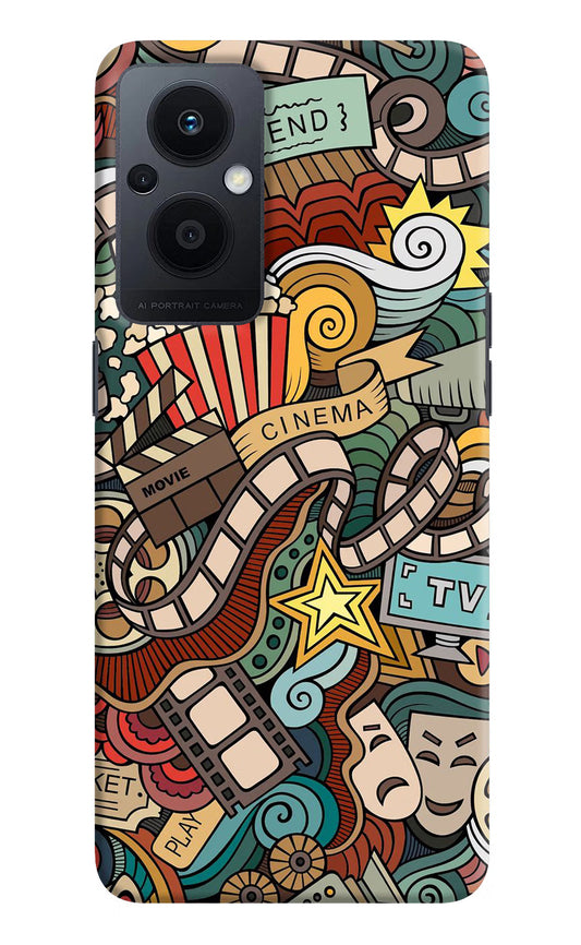 Cinema Abstract Oppo F21 Pro 5G Hard Case Back Cover by Casekaro