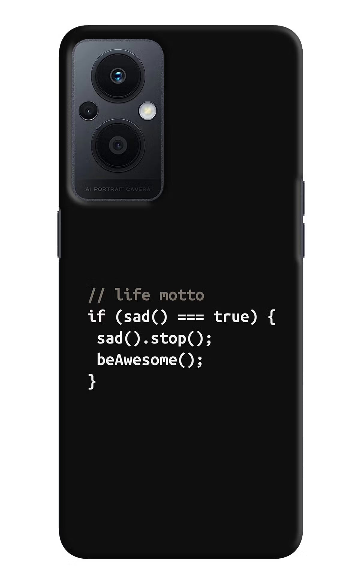 Life Motto Code Oppo F21 Pro 5G Hard Case Back Cover by Casekaro